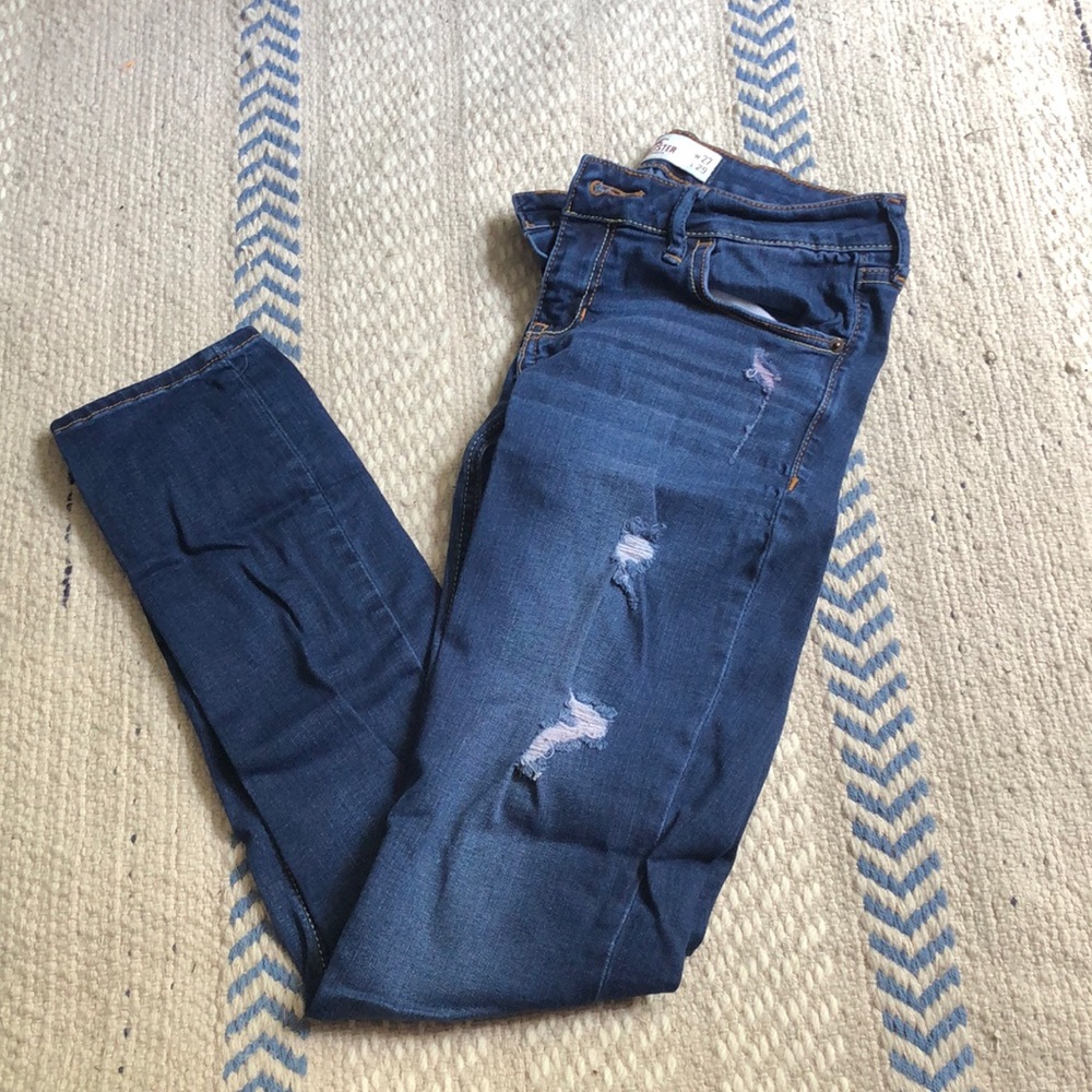 Hollister low rise skinny jeans